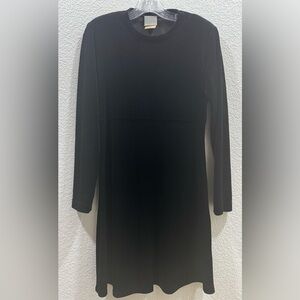 Vintage Rabbit Rabbit Rabbit Designs Black Velvet Dress